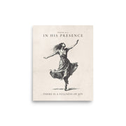 Psalm 16:11 Dancer Art On Beige Background  