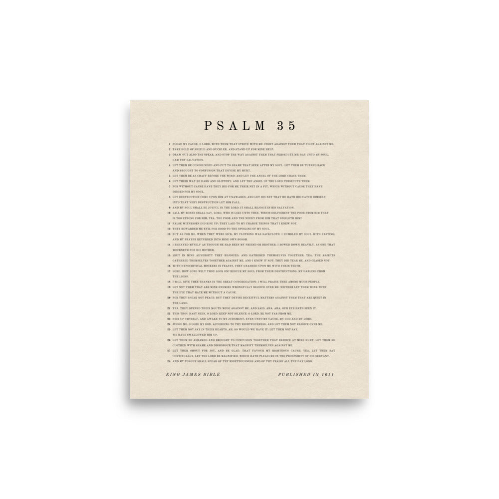 Psalm 35 Beige 8x10