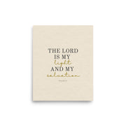 Psalm 27 Quote On Light Or Dark Background  