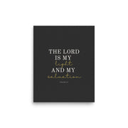Psalm 27 Quote On Light Or Dark Background  