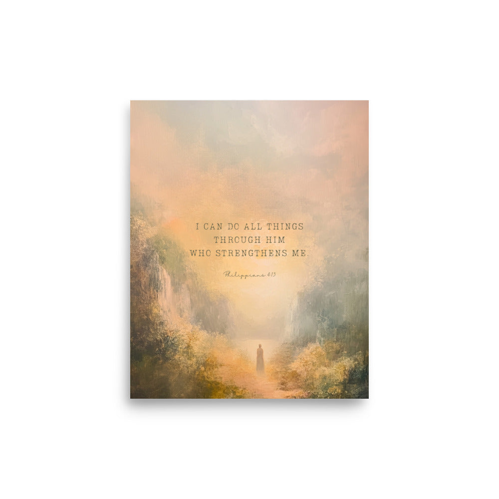 Philippians 4:13 - Oil Painting Print  