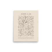John 3:16 - Black Floral Art On Beige Background    Unframed Matte Paper / 5"x7"-Unframed Matte Paper / 8″×10″-Unframed Matte Paper / 11″×14″-Unframed Matte Paper / 12″×16″-Unframed Matte Paper / 12″×18″-Unframed Matte Paper / 16″×20″-Unframed Matte Paper / A2 (16.5″×23.3″)-Unframed Matte Paper / 18″×24″-Unframed Matte Paper / 24″×36″-Unframed Matte Paper / 20"x30" 