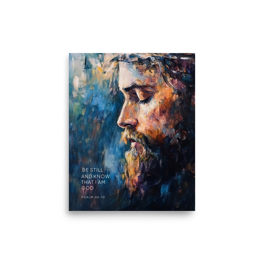 Psalm 46:10 - Know That I Am God - Bible Verse Wall Art
