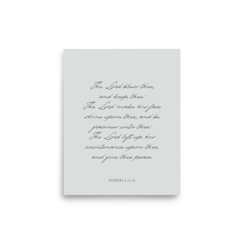"The Lord Bless You" Numbers 6:24-26 Art | Available in 3 Colors