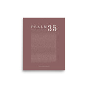 Psalm 35 Full Chapter Wall Art | Complete Scripture Print