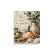 Give Us This Day Our Daily Bread Matthew 6:11 — Unframed Matte Paper / 8″×10″ portrait mockup