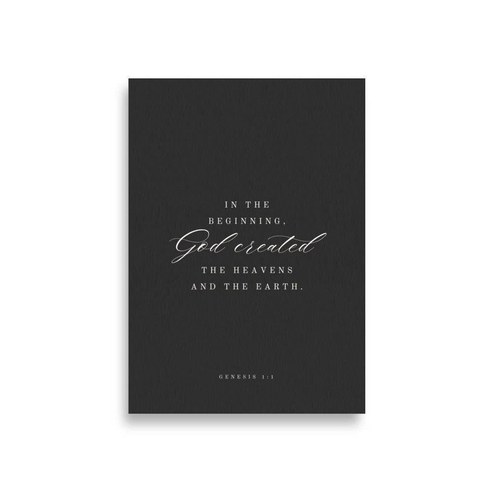 Genesis 1:1 Black Or White  