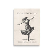 Psalm 16:11 Dancer Art On Beige Background  
