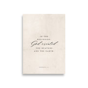 Genesis 1:1 White A1