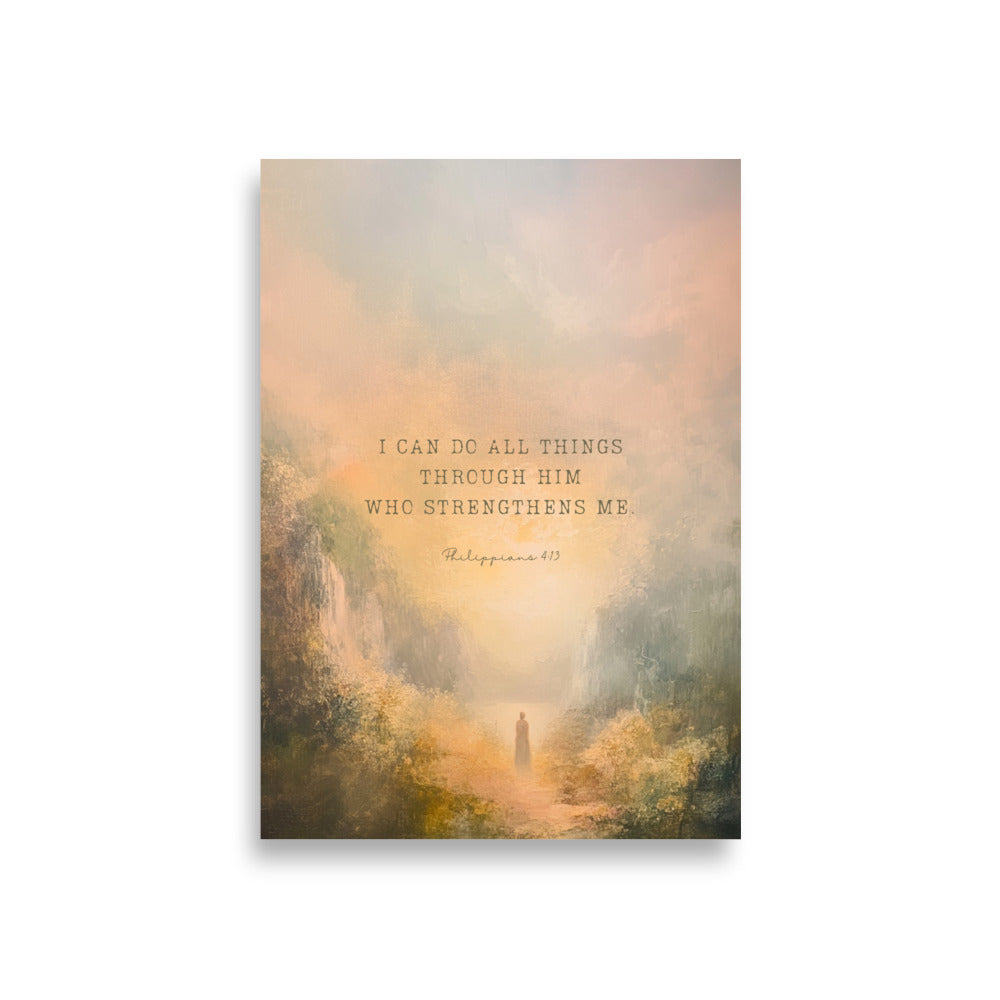 Philippians 4:13 - Oil Painting A1