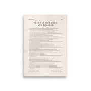 Psalm 37 Entire Chapter On Beige  