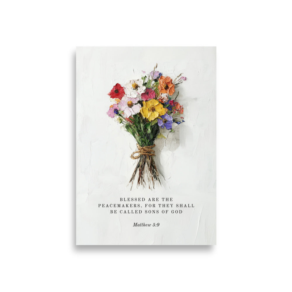 Matthew 5:9 Flower Bouquet A1