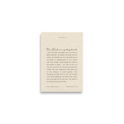 Psalm 23 On Beige Background  