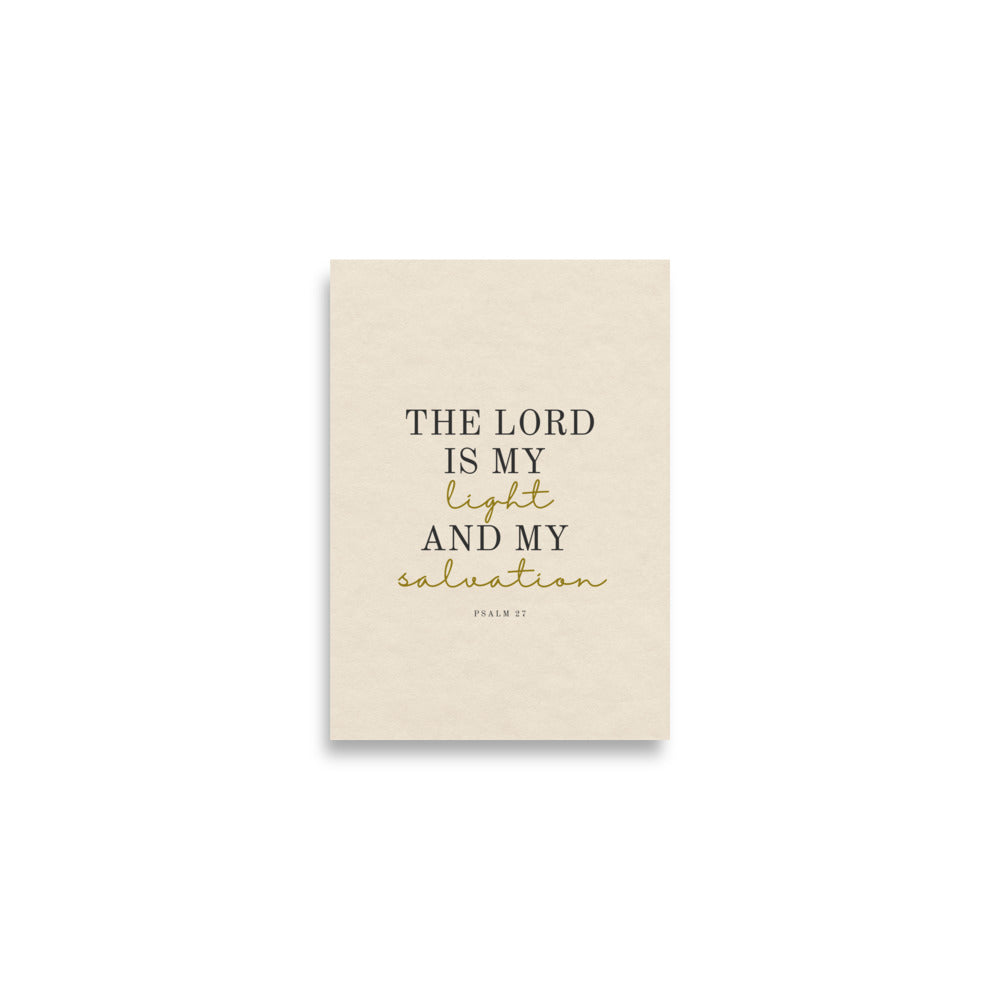 Psalm 27 Quote On Light Or Dark Background  