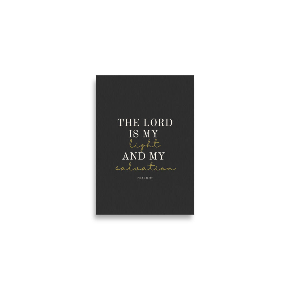 Psalm 27 Quote On Light Or Dark Background  