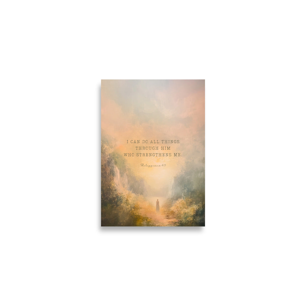 Philippians 4:13 - Oil Painting Print  