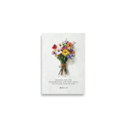 Matthew 5:9 With Flower Bouquet  