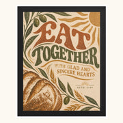 Eat Together | Acts 2:46 Christian Wall Art