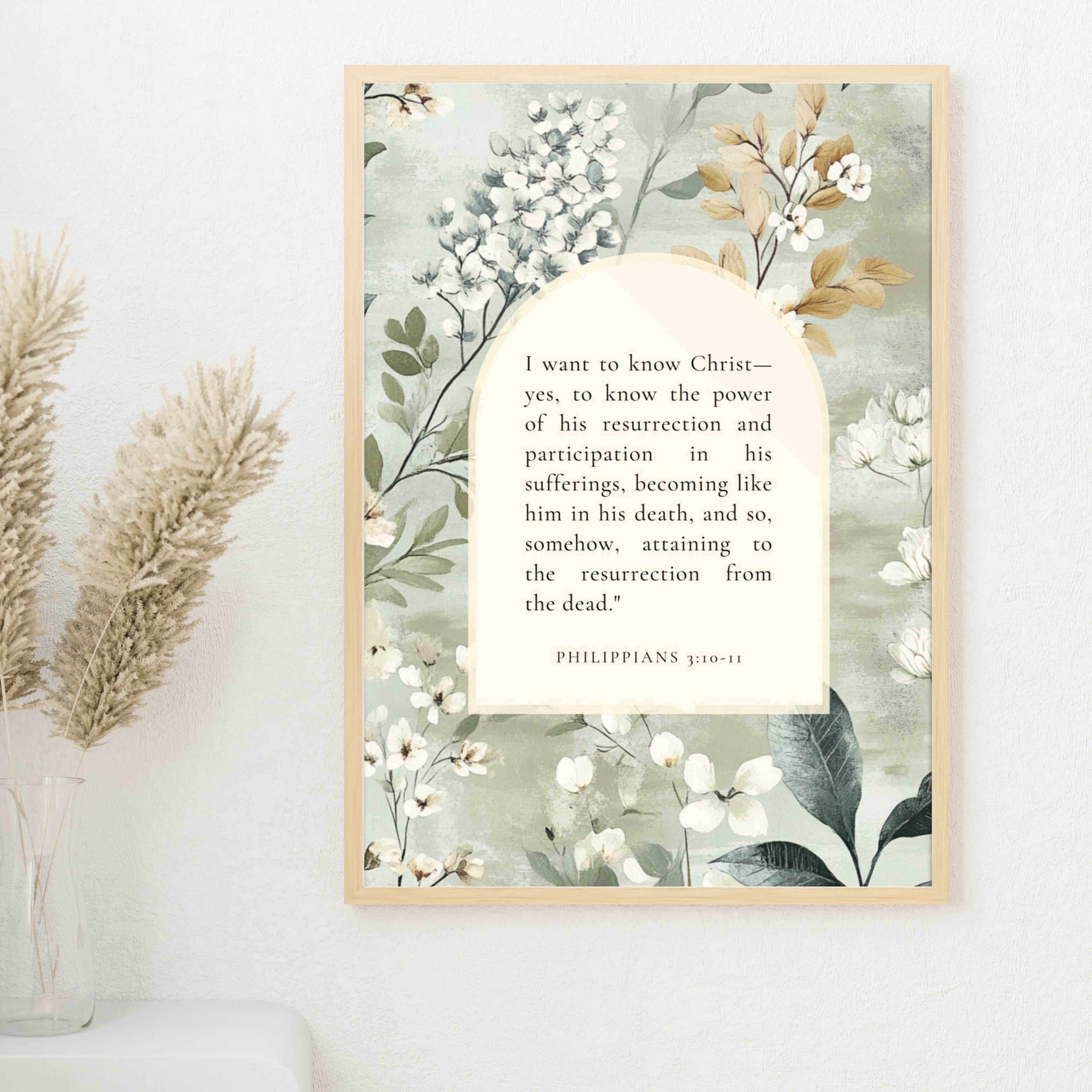 Philippians 3:10-11 –  Vintage Flower Arche