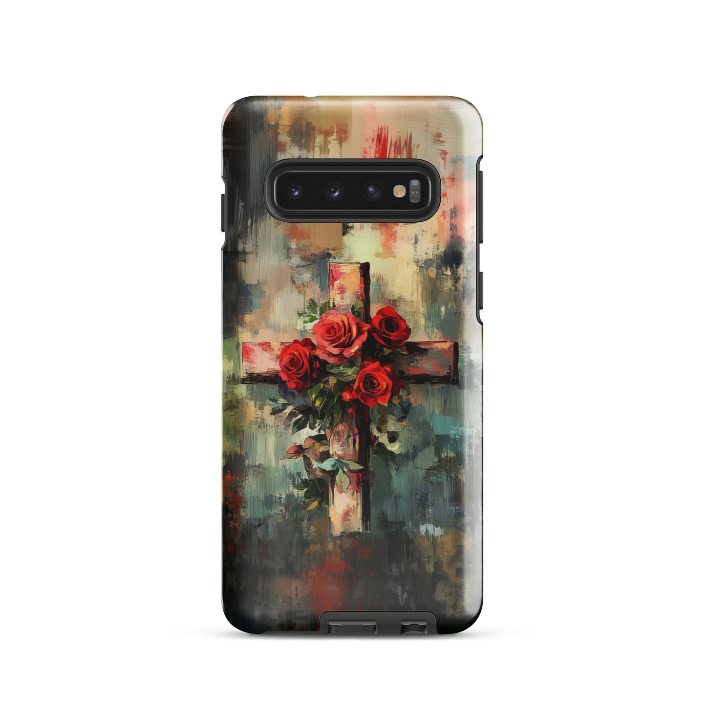 Christian Cross of Roses - Tough Case for iPhone® & Samsung