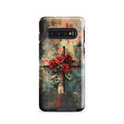 Christian Cross of Roses - Tough Case for iPhone® & Samsung