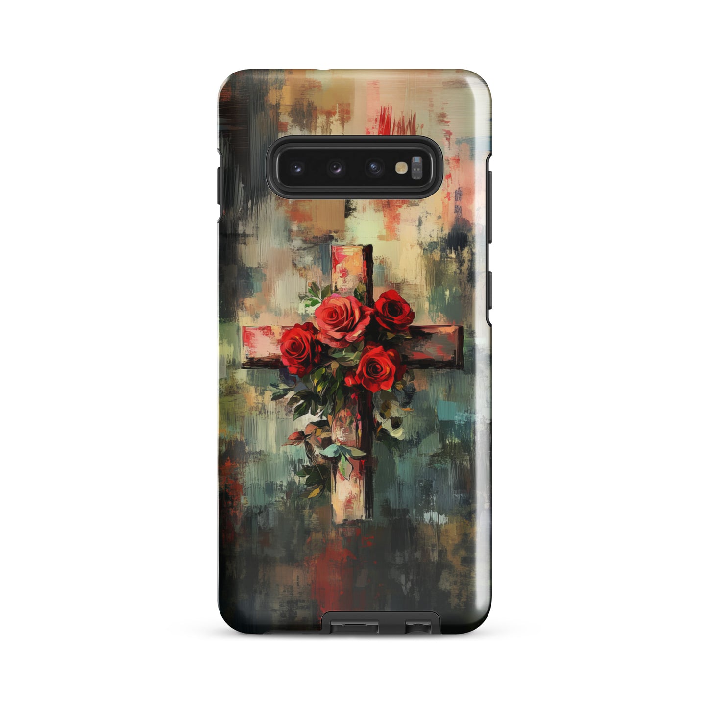 Christian Cross of Roses - Tough Case for iPhone® & Samsung