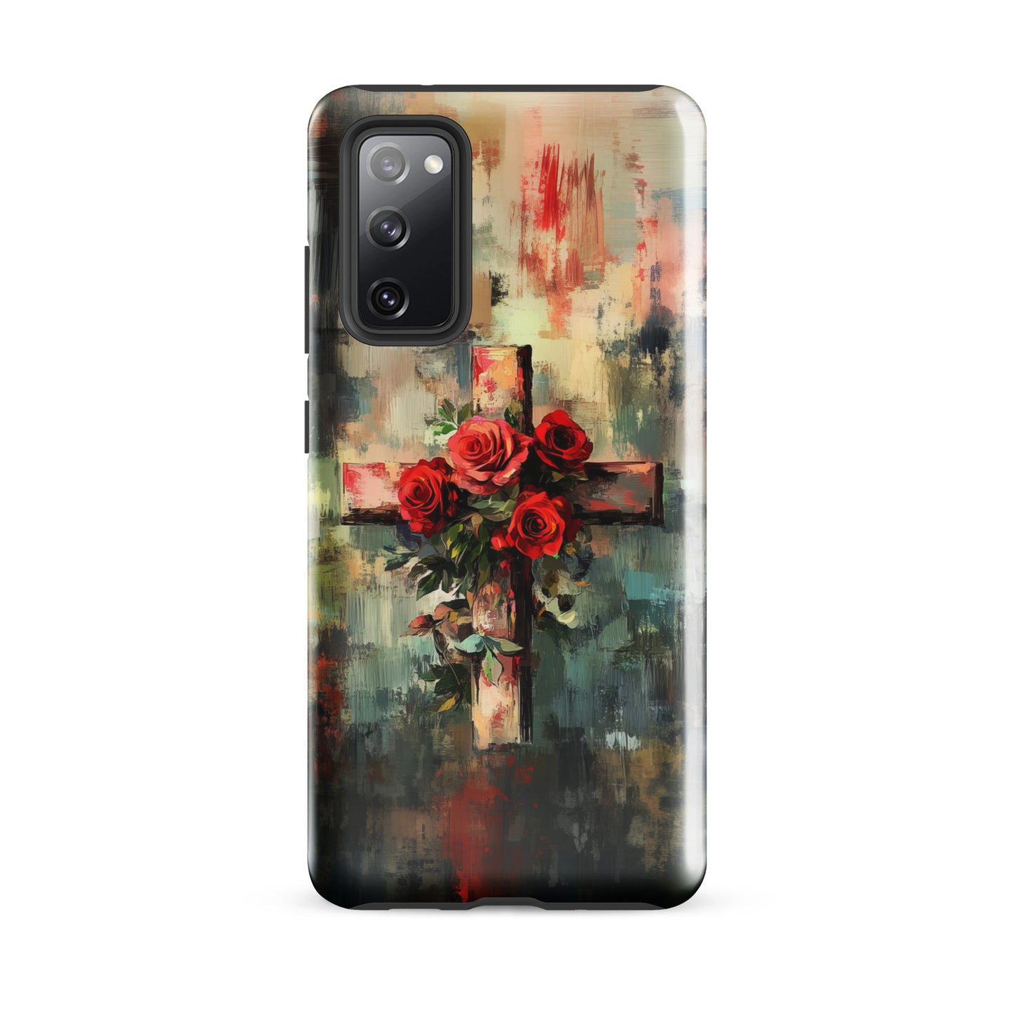 Christian Cross of Roses - Tough Case for iPhone® & Samsung