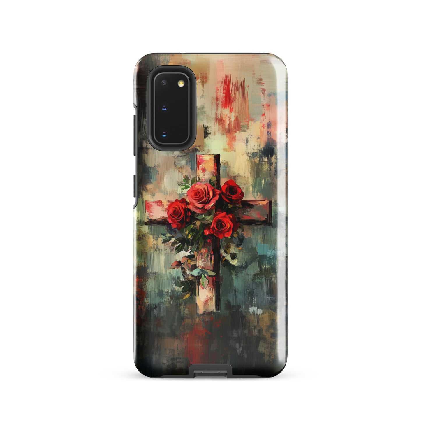 Christian Cross of Roses - Tough Case for iPhone® & Samsung