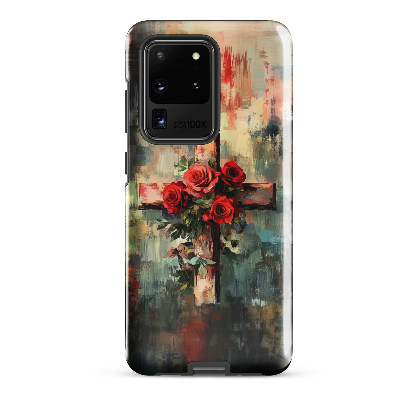 Christian Cross of Roses - Tough Case for iPhone® & Samsung