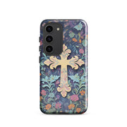 Christian Cross Floral Background – Tough Case for iPhone® & Samsung