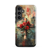 Christian Cross of Roses - Tough Case for iPhone® & Samsung
