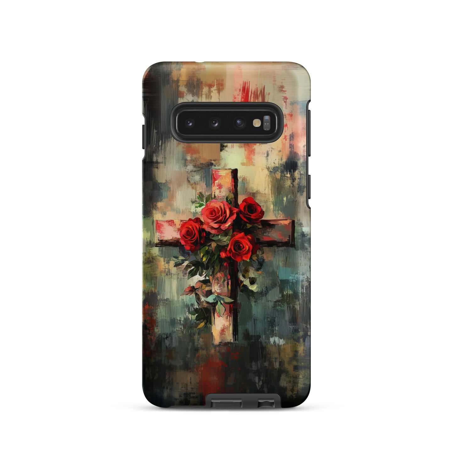 Christian Cross of Roses - Tough Case for iPhone® & Samsung