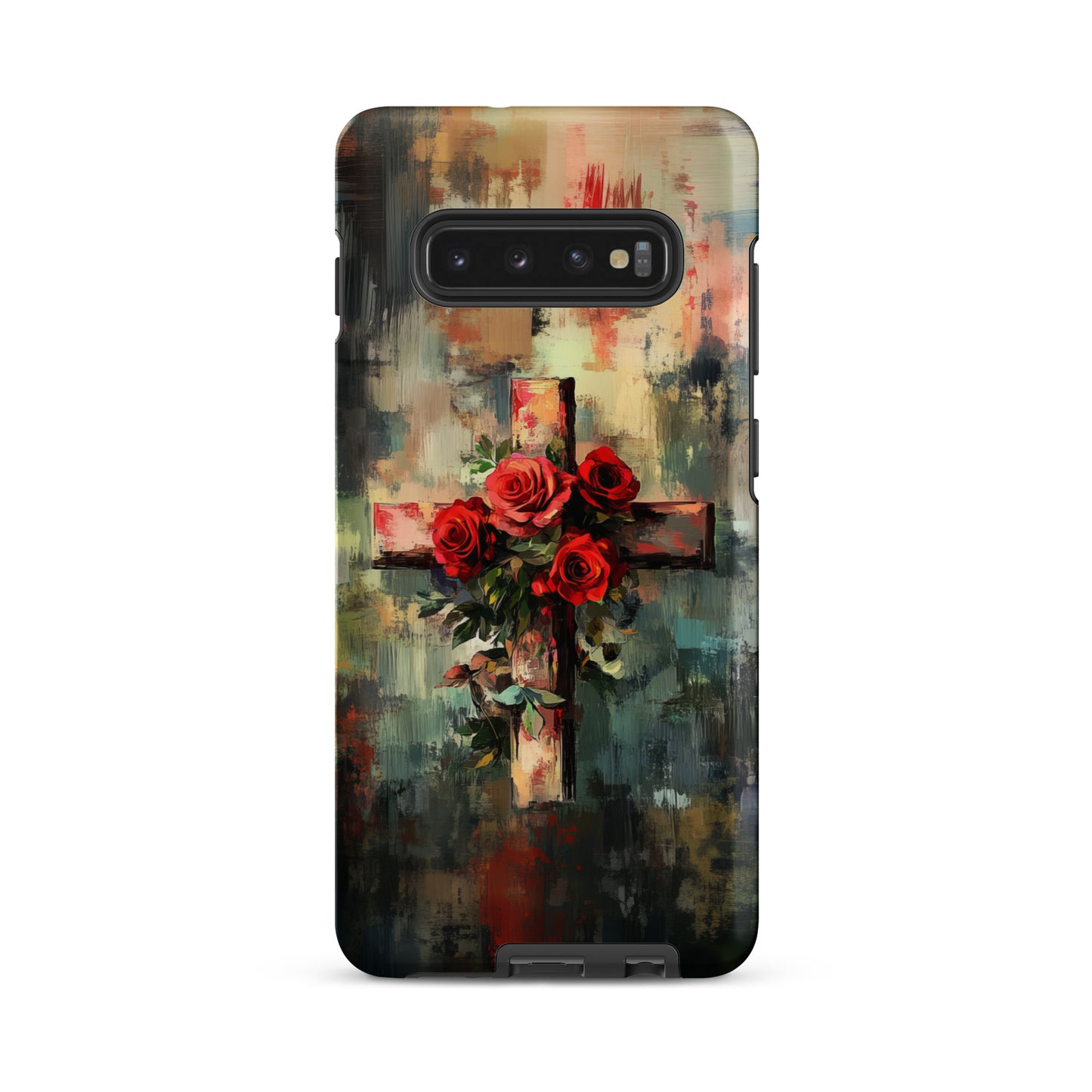 Christian Cross of Roses - Tough Case for iPhone® & Samsung
