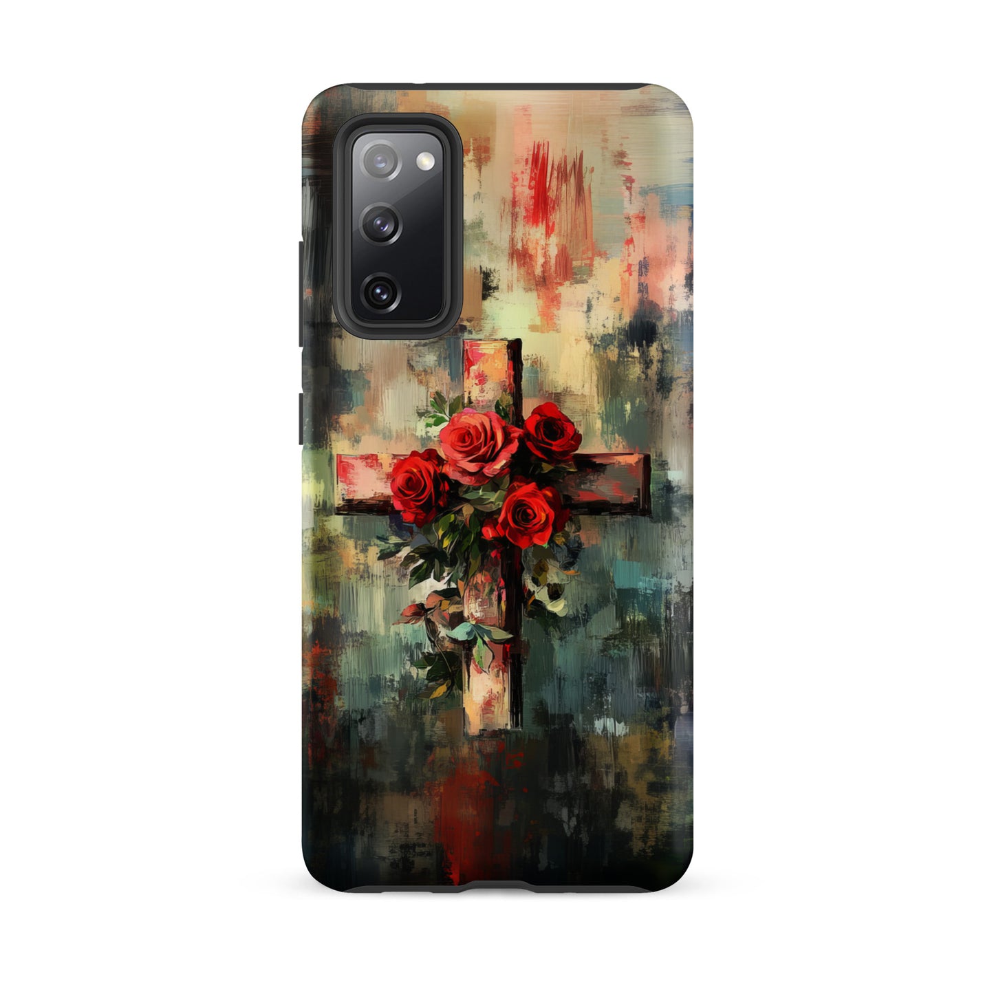 Christian Cross of Roses - Tough Case for iPhone® & Samsung