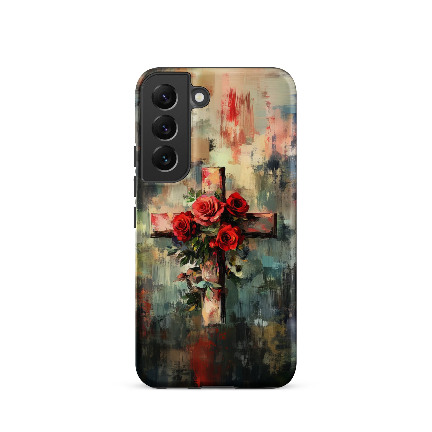Christian Cross of Roses - Tough Case for iPhone® & Samsung