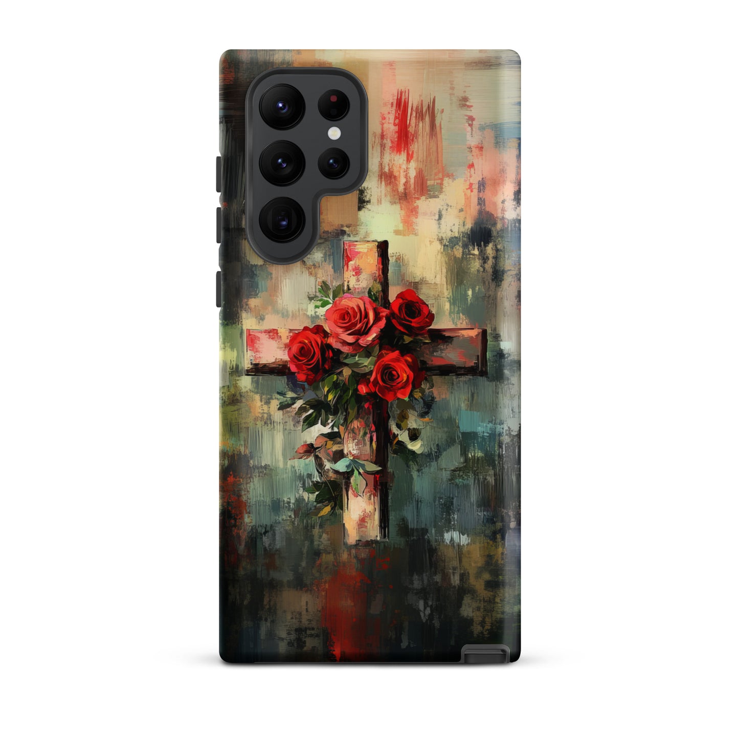 Christian Cross of Roses - Tough Case for iPhone® & Samsung