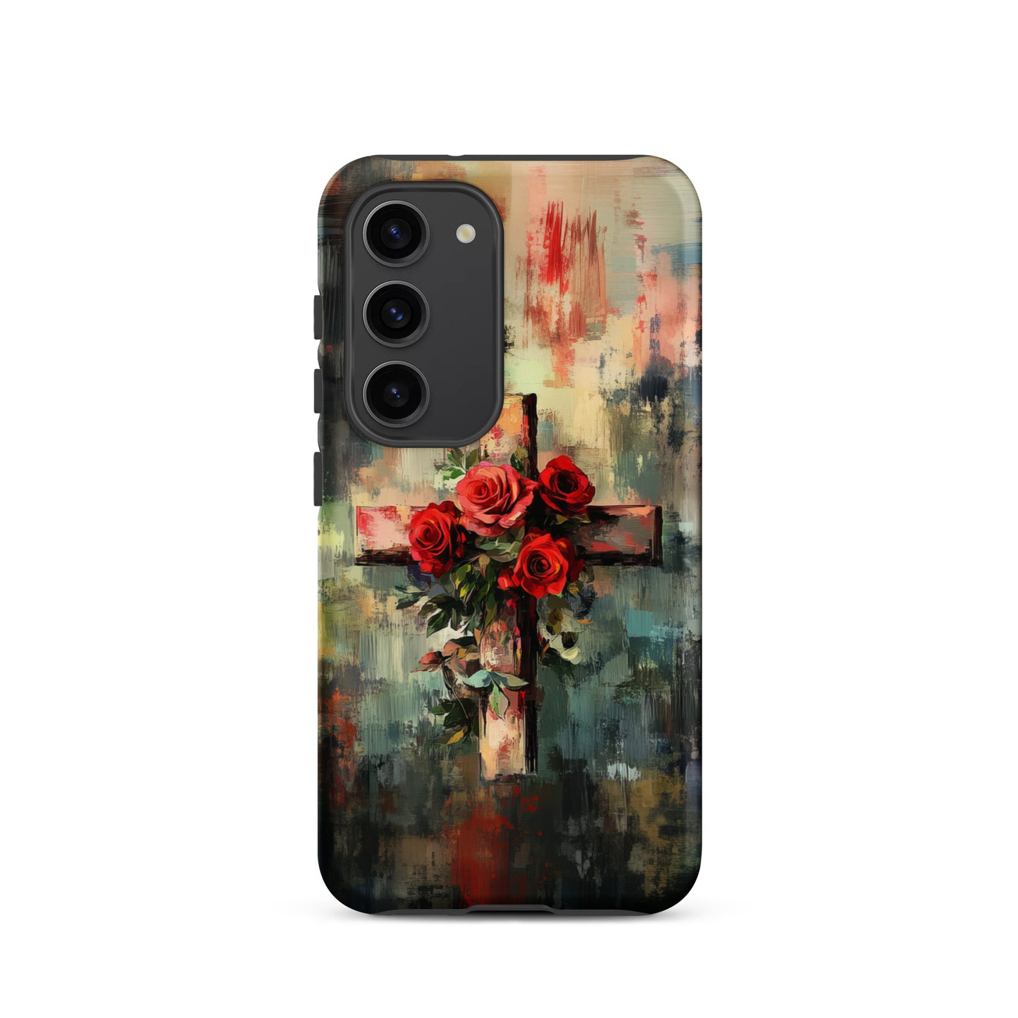 Christian Cross of Roses - Tough Case for iPhone® & Samsung