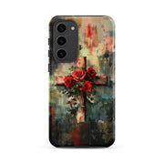 Christian Cross of Roses - Tough Case for iPhone® & Samsung
