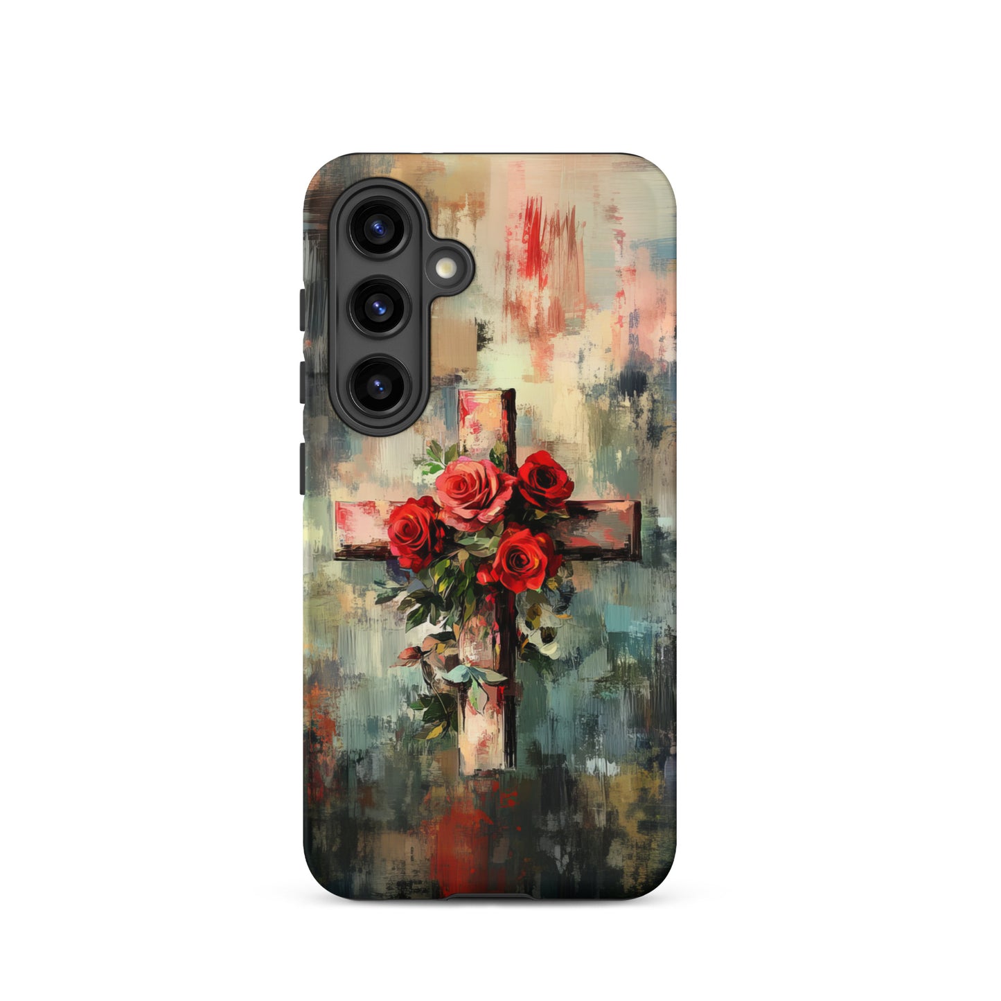 Christian Cross of Roses - Tough Case for iPhone® & Samsung