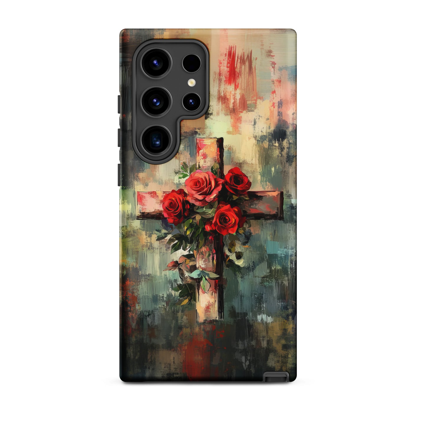 Christian Cross of Roses - Tough Case for iPhone® & Samsung