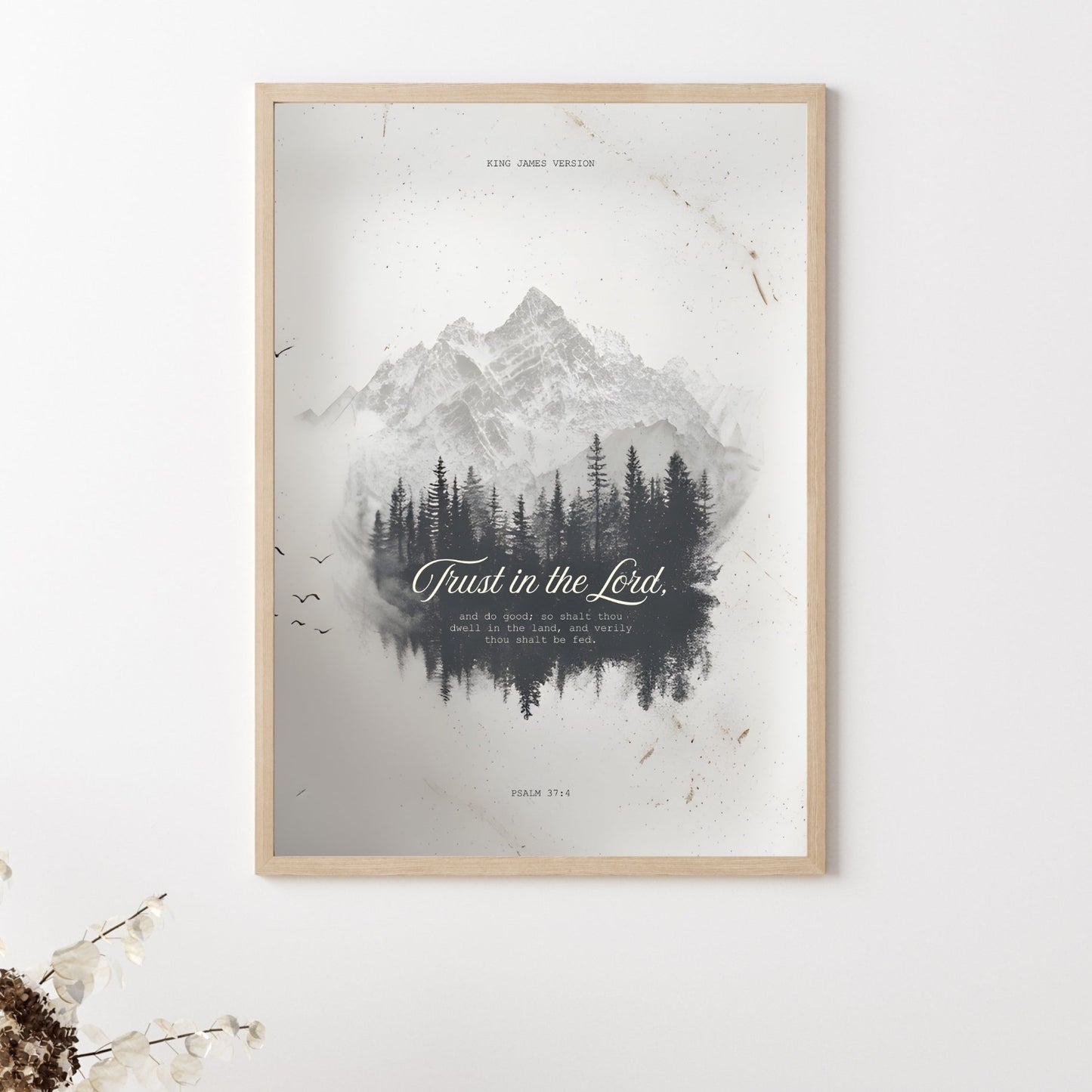 Psalm 37:4 "Trust in the Lord" Wall Art    Unframed Matte Paper / 11″×14″-Unframed Matte Paper / 12″×16″-Unframed Matte Paper / 12″×18″-Unframed Matte Paper / 16″×20″-Unframed Matte Paper / 18″×24″ 